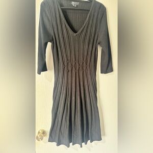 Bundle 3 for $20 - Connected Apparel Black Ribbed Dress